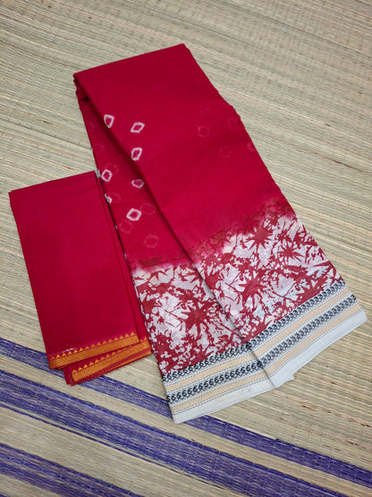 Bhanthini Hand Knotted White Border