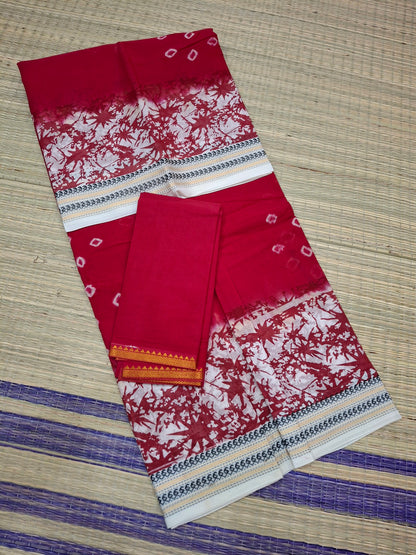 Bhanthini Hand Knotted White Border
