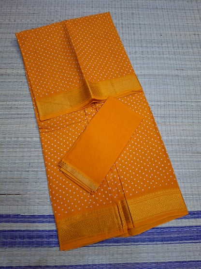 Sungudi Small Zari Dots Self