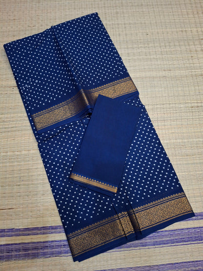 Sungudi Small Zari Dots Self