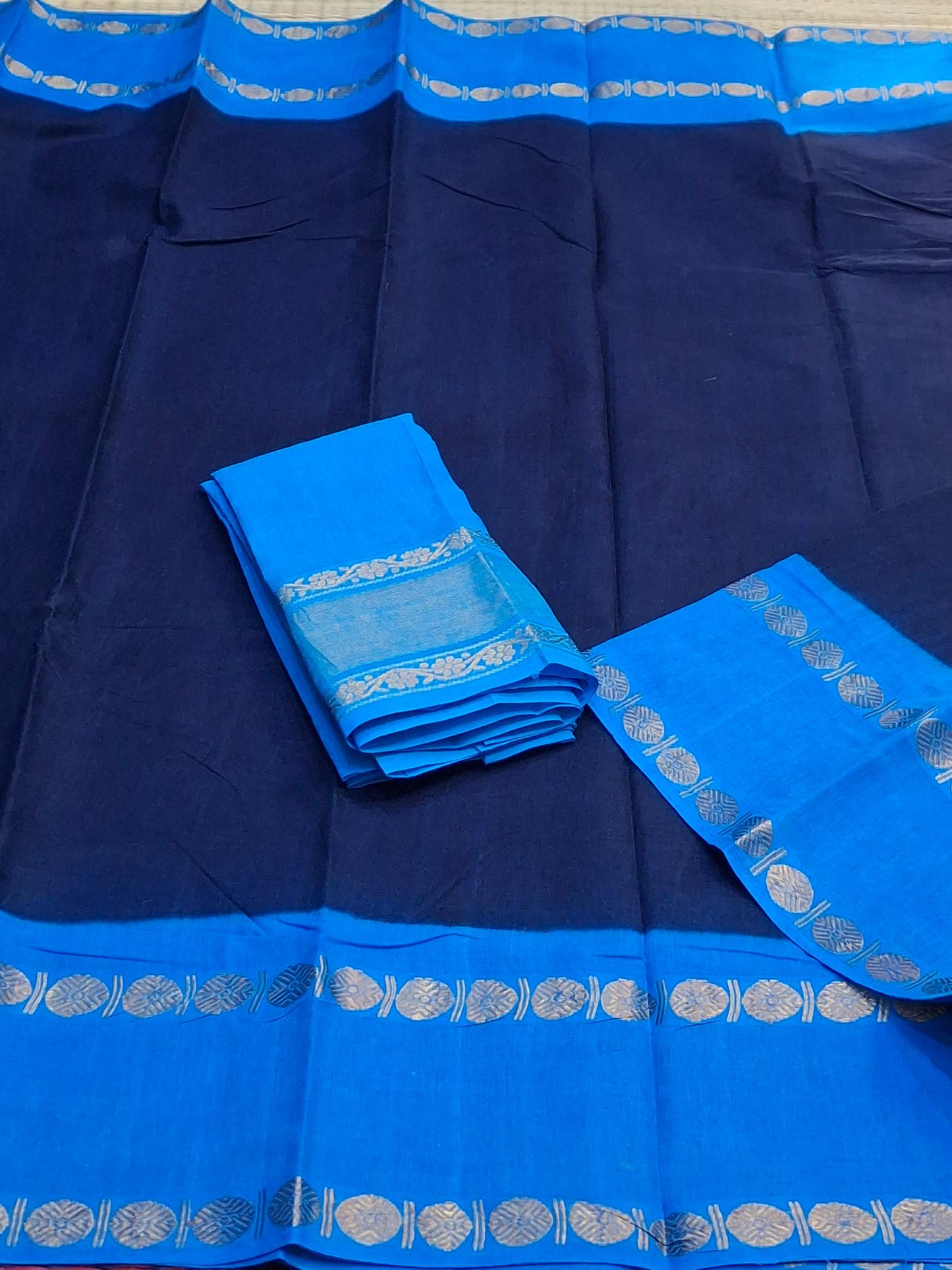 Rettapatti Plan Double Side Gold Zari Border (ADYPLN-002)