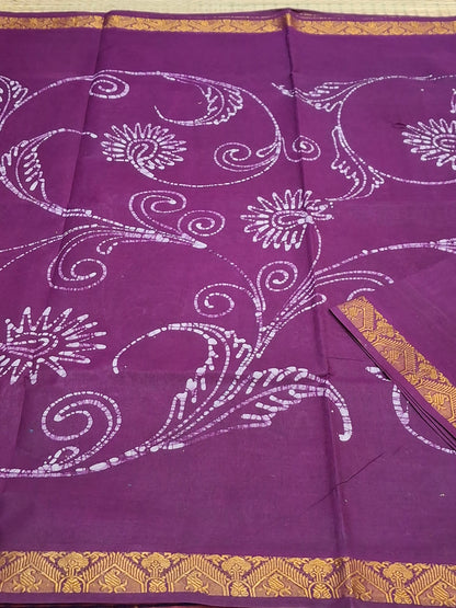 SUNGUDI COTTON-6 YARD HAND PEN ART SELF COLORS (ART-SD/S-BLU)