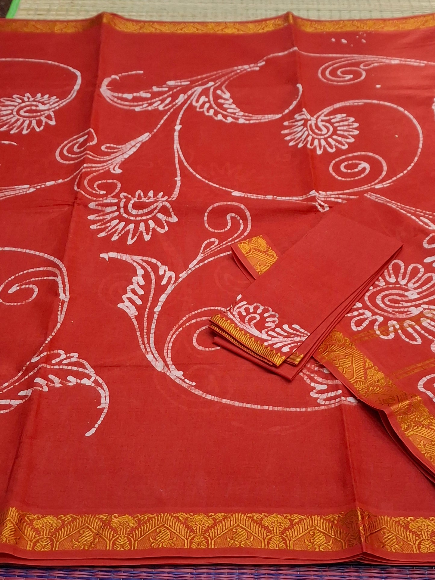 SUNGUDI COTTON-6 YARD HAND PEN ART SELF COLORS (ART-SD/S-BLU)