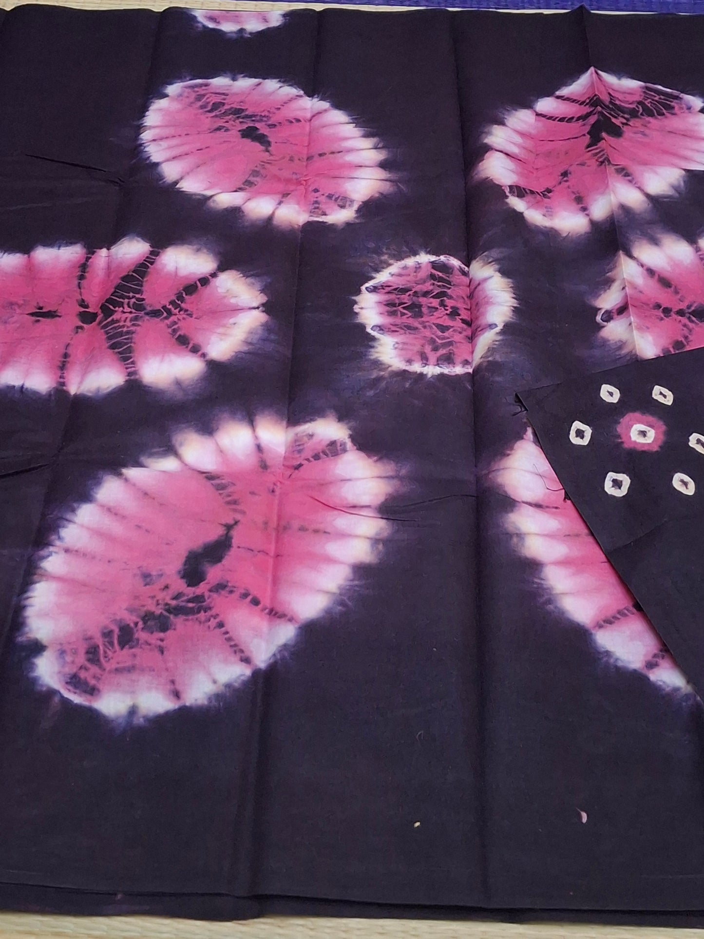 Sungudi - 6 Yard Bhantini Hand Weaving Hand Block Colors (100-BHN-CLD-002)