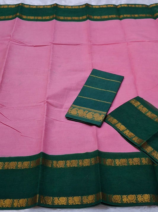 Rettapatti Plan Double Side Gold Zari Border (ADYPLN-002)