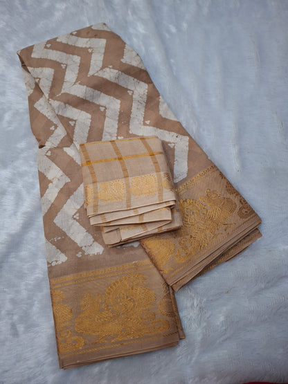 Hand Batik Medium Zari