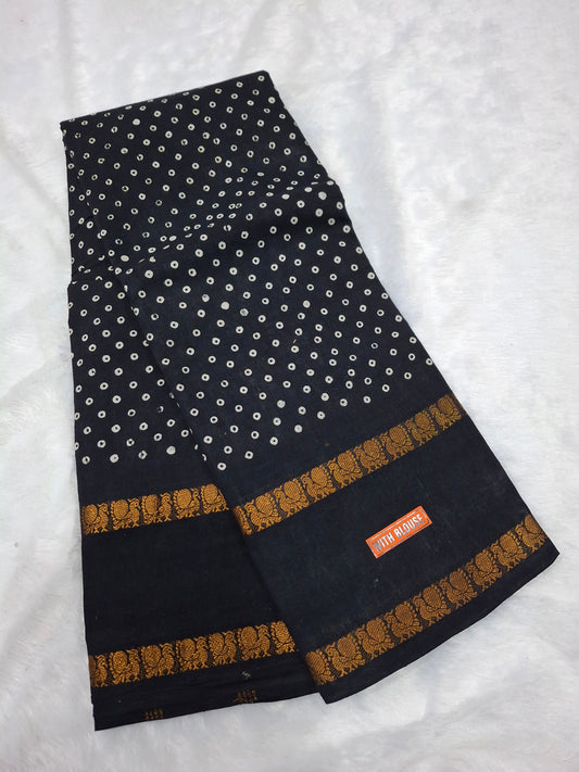 Annamayil Polka Dots W/B